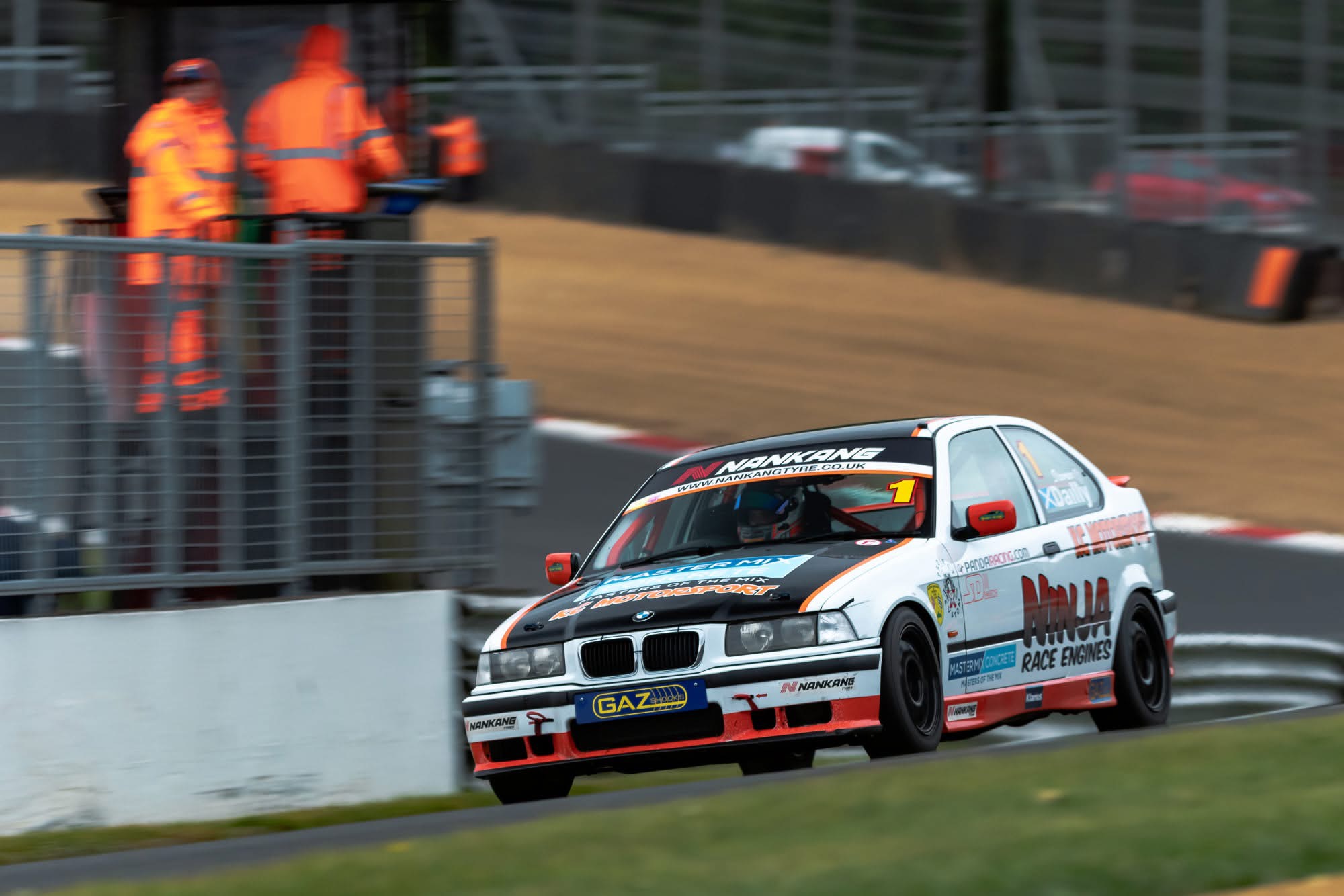 Steven racing his championship-winning BMW Compact